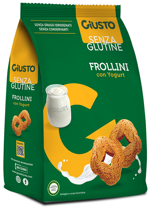 GIUSTO SENZA GLUTINE FROLLINI YOGURT 250 G - Farmacia-flash.it