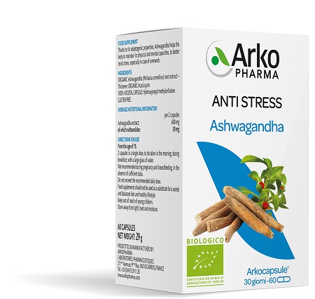 ARKOCPS ASHWAGANDHA BIO 60 CAPSULE - Farmacia-flash.it