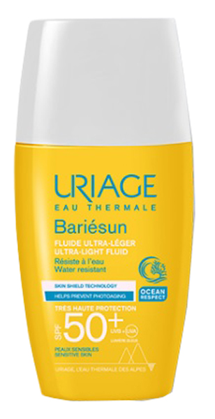 URIAGE EAU THERMALE BARIESUN FLUIDO ULTRA LEGGERO SPF50+ 30 ML - Farmacia-flash.it