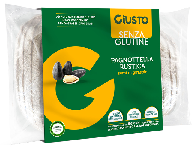 GIUSTO SENZA GLUTINE PAGNOTTELLA RUSTICA 320 G - Farmacia-flash.it