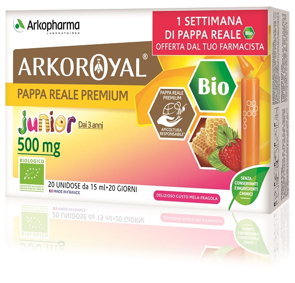 ARKOROYAL JUNIOR PAPPA REALE 500MG BIO 20 FIALOIDI PROMO - Farmacia-flash.it