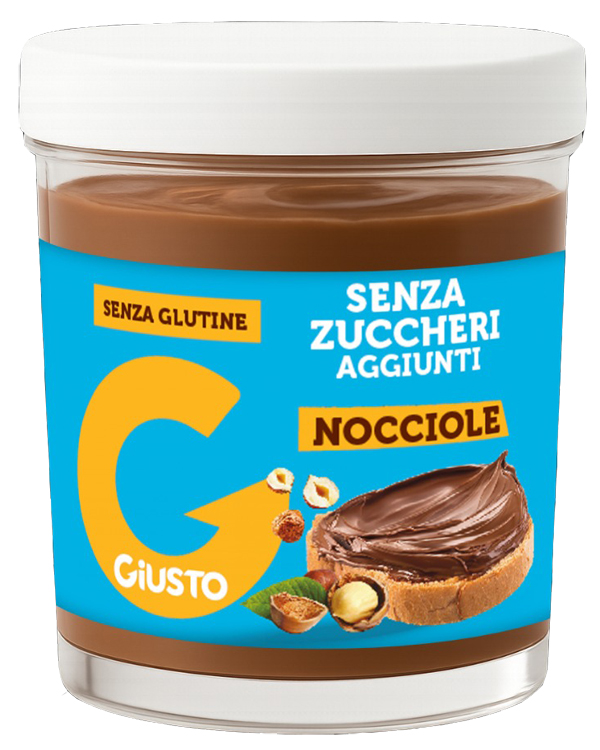 GIUSTO SENZA ZUCCHERO CREMA GIANDUIA NOCCIOLE 200 G - Farmacia-flash.it