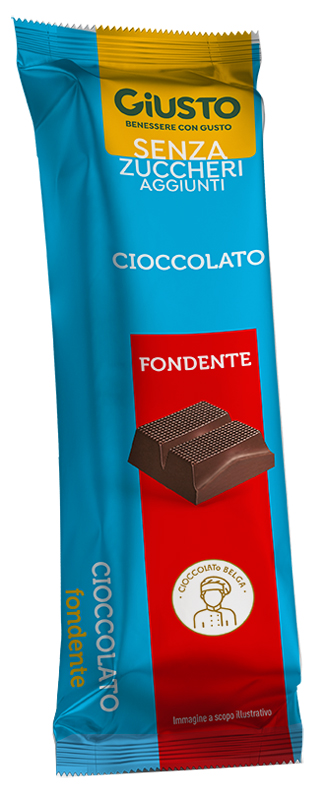 GIUSTO SENZA ZUCCHERO BARRETTA CIOCCOLATO FONDENTE 42 G - Farmacia-flash.it