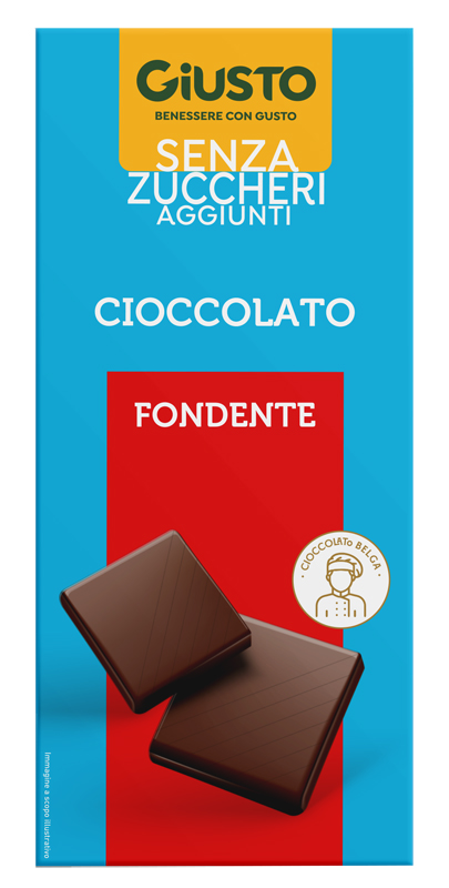 GIUSTO SENZA ZUCCHERO TAVOLETTA CIOCCOLATO FONDENTE 85 G - Farmacia-flash.it