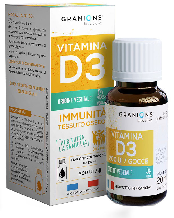 GRANIONS VITAMINA D3 GOCCE 20 ML - Farmacia-flash.it