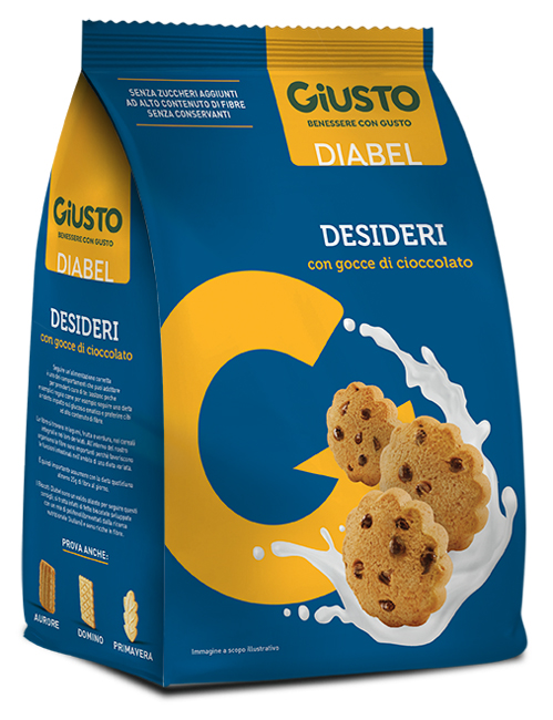 GIUSTO DIABEL BISCOTTO DESIDERI 150 G - Farmacia-flash.it