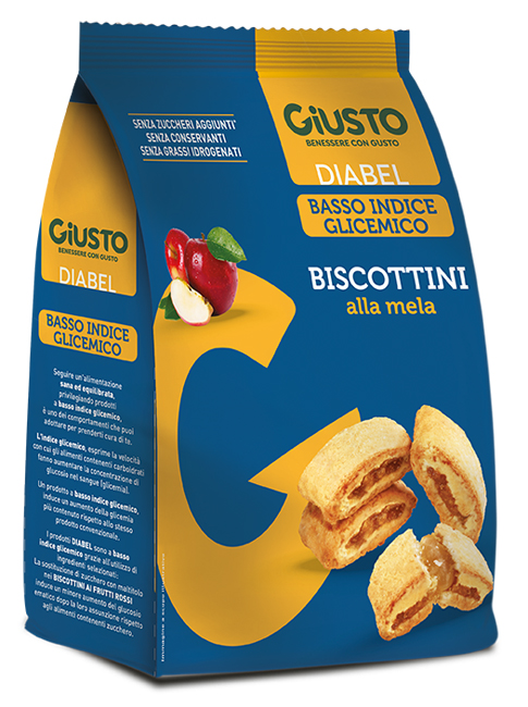 GIUSTO DIABEL BISCOTTINI MELA 250 G - Farmacia-flash.it