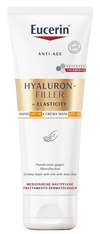 EUCERIN HYALURON FILLER + ELASTICITY CREMA MANI ANTI MACCHIE 75 ML - Farmacia-flash.it