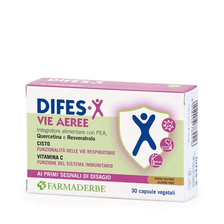 DIFES X VIE AEREE 30 CAPSULE - Farmacia-flash.it
