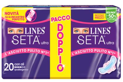 LINES SETA ULTRA ASSORBENTI ALI VP 20 PEZZI - Farmacia-flash.it