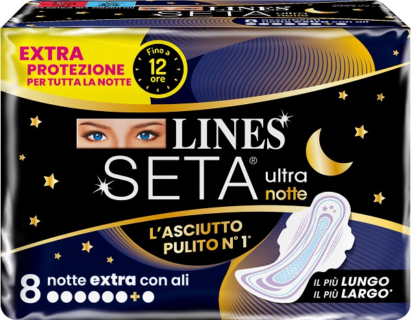 LINES SETA ULTRA ASSORBENTI EXTRA DWCT 8 PEZZI - Farmacia-flash.it