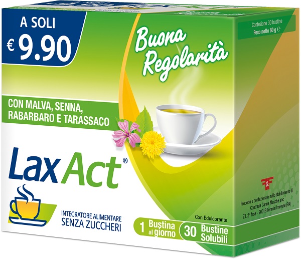 LAX ACT 30 BUSTINE SOLUBILI SENZA ZUCCHERI - Farmacia-flash.it