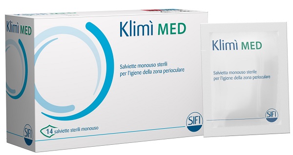 KLIMI' MED DETERGENTE PERIOCULARE 14 SALVIETTINE STERILI MONOUSO - Farmacia-flash.it