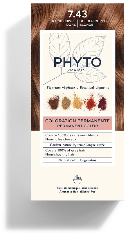 COLOR KIT 7,43 BIONDO RAMATO DORATO LATTE RIVELATORE 50 ML + CREMA COLORANTE 50 ML + MASCHERA PROTETTIVA COLORE 12 ML + GUANTI - Farmacia-flash.it