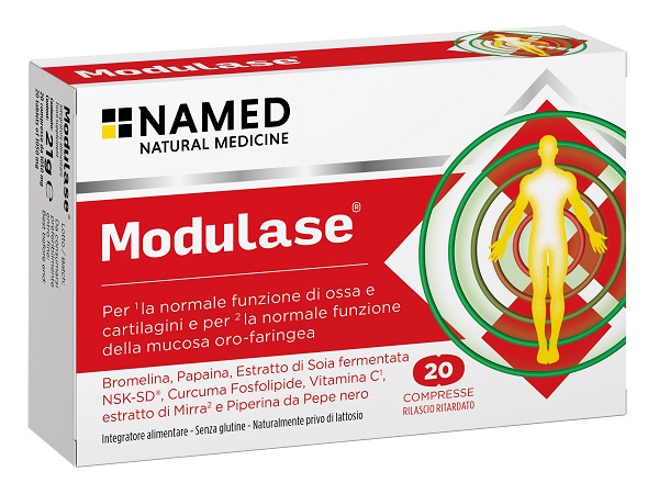 MODULASE 20 COMPRESSE RILASCIO RITARDATO SENZA GLUTINE NATURALMENTE PRIVO DI LATTOSIO - Farmacia-flash.it