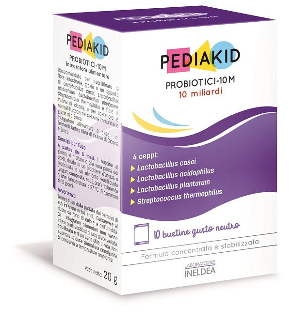 PEDIAKID PROBIOTICI 10M 10 BUSTINE - Farmacia-flash.it