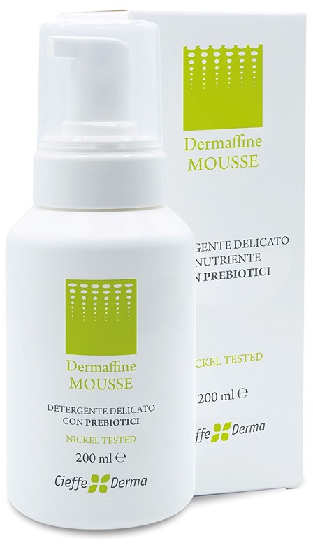 DERMAFFINE MOUSSE DETERGENTE DELICATO E NUTRIENTE CON PREBIOTICI 200 ML - Farmacia-flash.it
