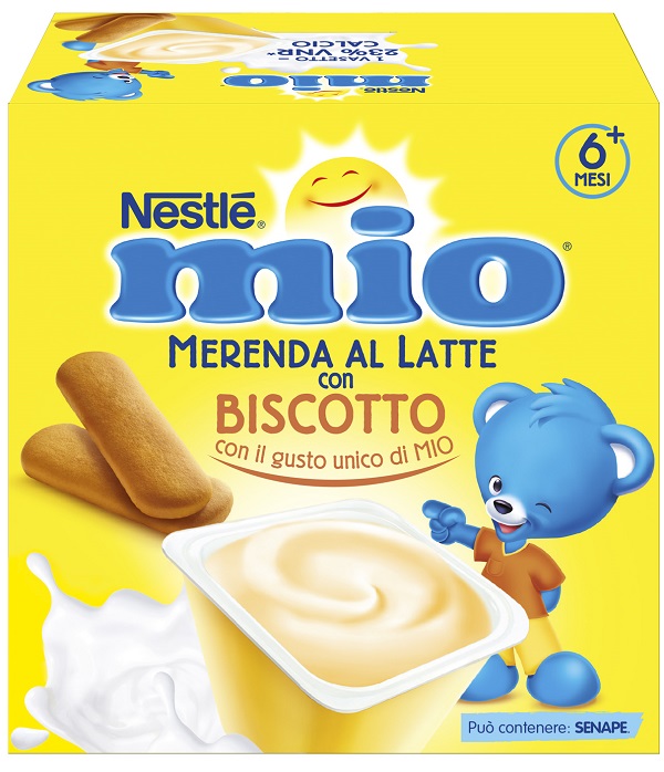 MIO MERENDA AL LATTE BISCOTTO 4 PEZZI DA 100 G - Farmacia-flash.it