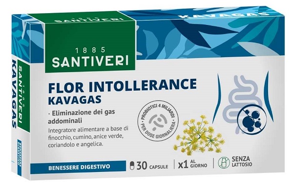 FLOR INTOLLERANCE KAVAGAS 30 CAPSULE - Farmacia-flash.it