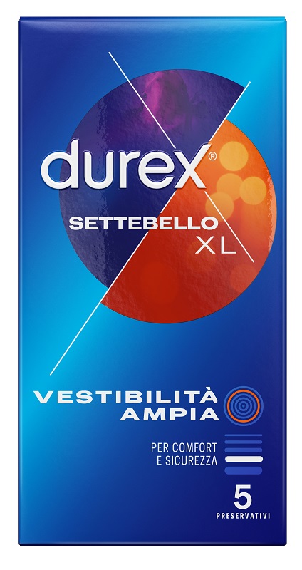 PROFILATTICO DUREX SETTEBELLO XL 5 PEZZI - Farmacia-flash.it