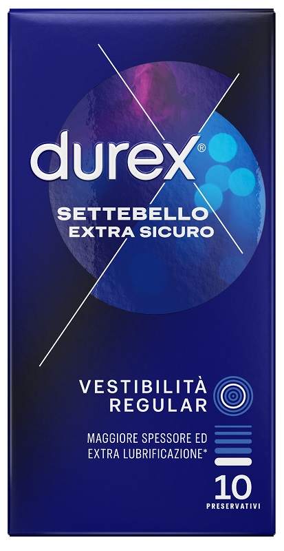 PROFILATTICO DUREX SETTEBELLO EXTRA SICURO 10 PEZZI - Farmacia-flash.it