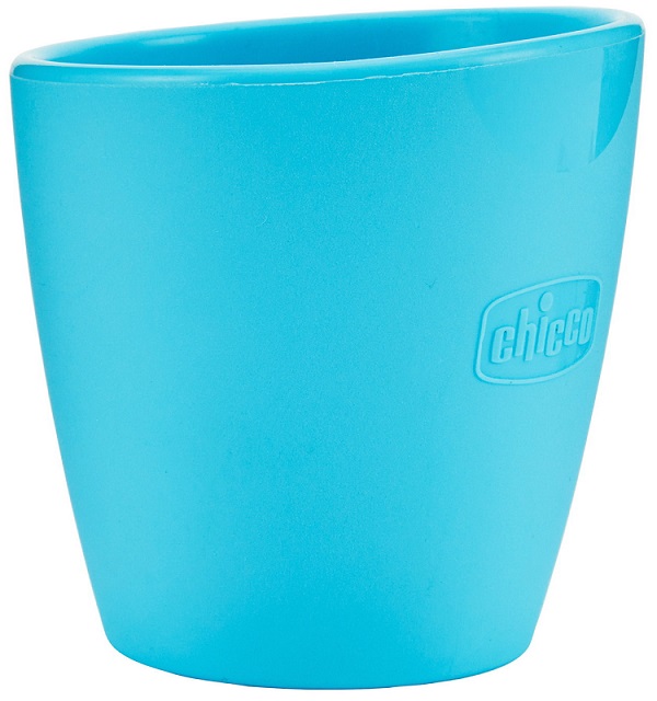 CHICCO BIBERON SILICONE AZZURRO 6 MESI+ - Farmacia-flash.it