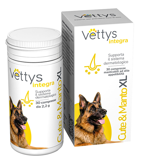 VETTYS INTEGRA CUTE & MANTO XL CANE 30 COMPRESSE - Farmacia-flash.it