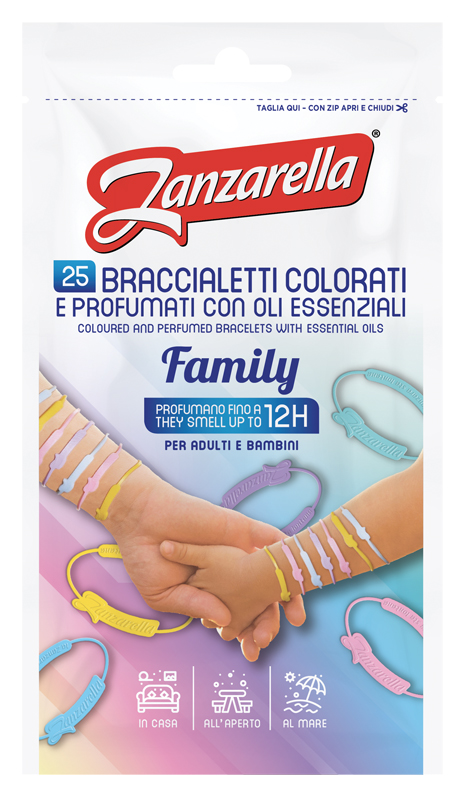 ZANZARELLA BRACCIALETTI FAMILY 25 PEZZI - Farmacia-flash.it