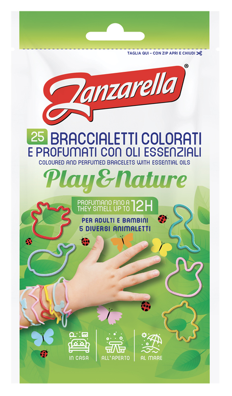ZANZARELLA BRACCIALETTI PALY&NATURE 25 PEZZI - Farmacia-flash.it