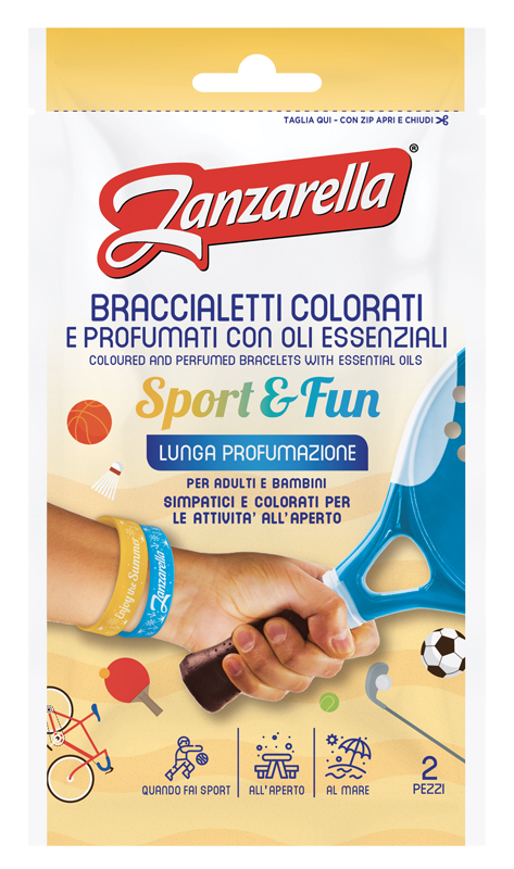 ZANZARELLA BRACCIALETTI SPORT&FUN 2 PEZZI - Farmacia-flash.it