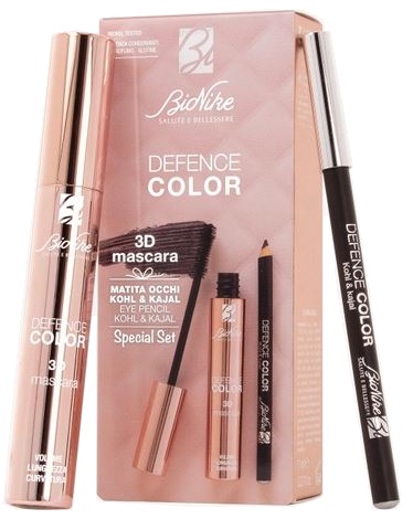 DEFENCE COLOR SPECIAL SET OCCHI MASCARA 3D + MATITA KHOL & KAJAL - Farmacia-flash.it