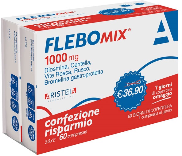 FLEBOMIX 1000 MG 60 COMPRESSE BI-PACK - Farmacia-flash.it