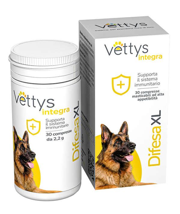 VETTYS INTEGRA DIFESA XL 30 COMPRESSE MASTICABILI - Farmacia-flash.it