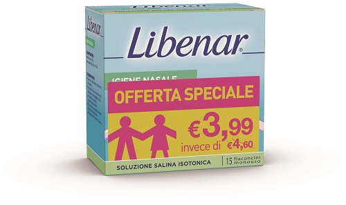 SOLUZIONE ISOTONICA LIBENAR 15 FLACONCINI DA 5 ML TAGLIO PREZZO - Farmacia-flash.it