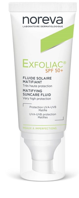 EXFOLIAC FLUIDE SOLAIRE MATIFIANT SPF50+ 40 ML - Farmacia-flash.it