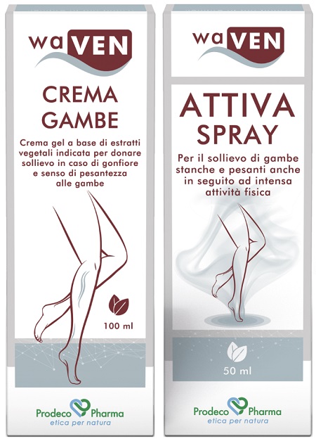 WAVEN CREMA GAMBE 100 ML + ATTIVA SPRAY 50 ML - Farmacia-flash.it