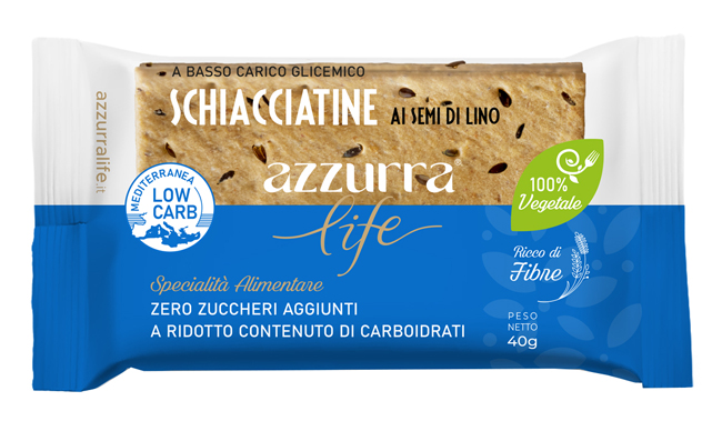 AZZURRA LIFE SCHIACCIATINE SEMI LINO 40 G - Farmacia-flash.it