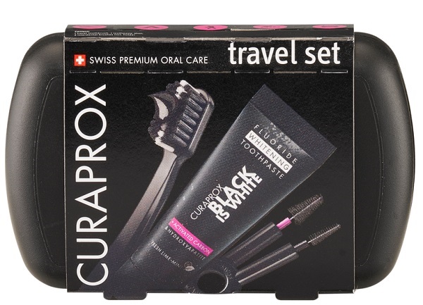 CURAPROX BLACK IS WHITE TRAVEL SET - Farmacia-flash.it