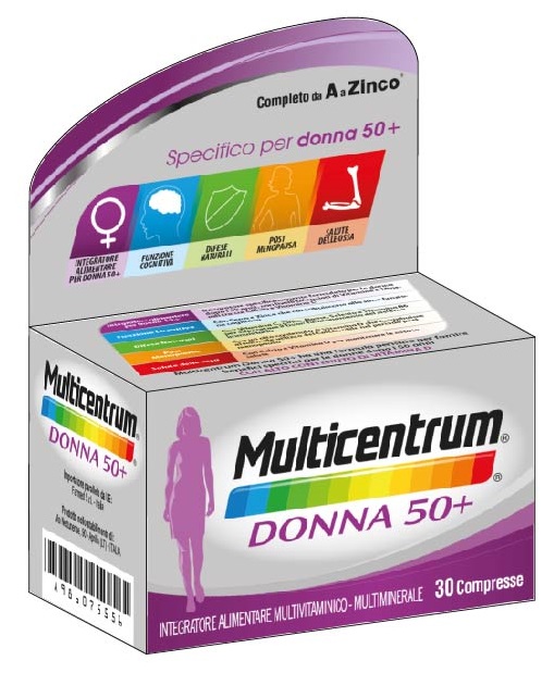 MULTICENTRUM DONNA 50+ 30 COMPRESSE - Farmacia-flash.it