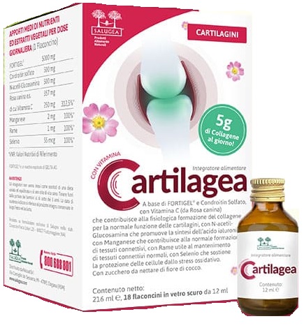 CARTILAGEA SALUGEA 18 FLACONCINI DA 12 ML - Farmacia-flash.it