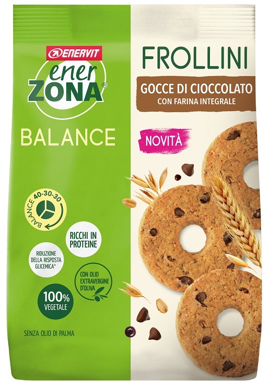 ENERZONA FROLLINI INTEGRALE GOCCE CIOCCOLATO 250 G - Farmacia-flash.it