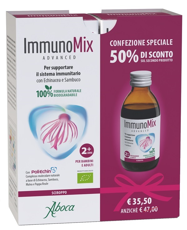 IMMUNOMIX ADVANCED SCIROPPO CONFEZIONE SPECIALE 2 PEZZI - Farmacia-flash.it