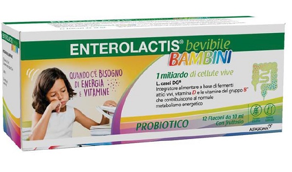 ENTEROLACTIS BAMBINI BEVIBILE 12 FLACONI DA 10 ML - Farmacia-flash.it