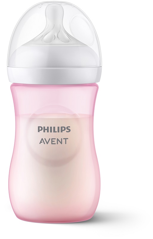 AVENT BIBERON NATURAL RESPONSE DA 260ML ROSA TETTARELLA FLUSSO 3 - Farmacia-flash.it