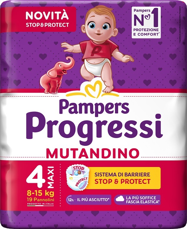 PAMPERS PROGRESSI MUTANDINA MAXI 19 PEZZI - Farmacia-flash.it