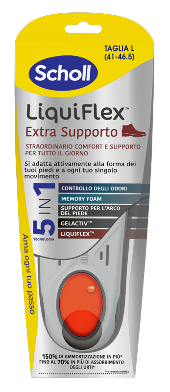 SCHOLL LIQUIFLEX EXTRA SUPPORT TAGLIA LARGE - Farmacia-flash.it