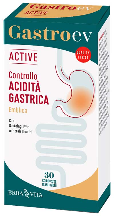 GASTRO EV ACTIVE 30 COMPRESSE - Farmacia-flash.it