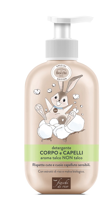 FIOCCHI DI RISO DETERGENTE CORPO CAPELLI TALCO SPECIAL 400 ML - Farmacia-flash.it