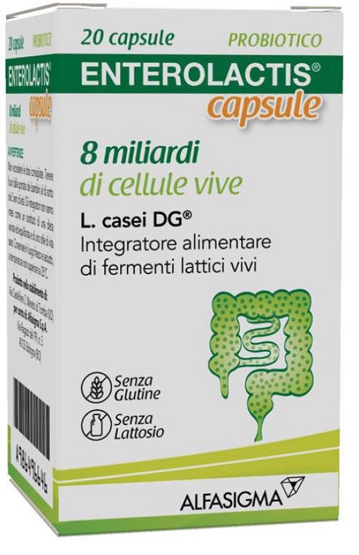 ENTEROLACTIS 20 CAPSULE 8 MILIARDI DI CELLULE VIVE - Farmacia-flash.it