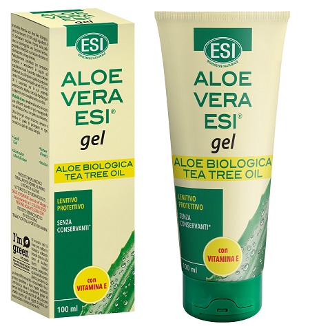 ESI ALOE VERA GEL TEA TREE CON VITAMINA E 100 ML - Farmacia-flash.it